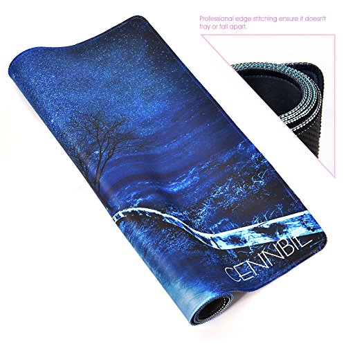 Cennbie Blühende Mandel Baum Entwurf Groß Größe Gaming Mause pad Erweiterte Gaming Mousepad in 895mm * 395mm * 1.8mm - 3