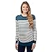 Red Herring Maternity Womens Turquoise Striped And Spotted Maternity Jumper 14