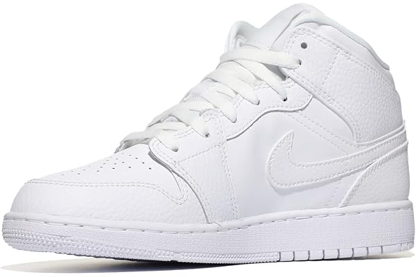 Nike Air Jordan 1 Mid (GS) Chaussure de Piste d'athltismeGarçon