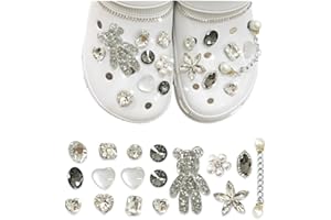 Bieiyhe Accessori Scarpe Gioiello Ciondoli per Decorazioni per Scarpe Charm per Scarpe Accessori per Scarpe con Diamanti di Cristallo Accessori per Scarpe Fai-Da-Te Shoe Charms for Women