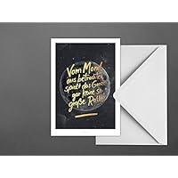 Postkarte / Mond No. 2