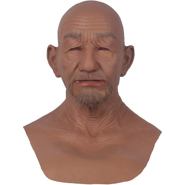 Masque Réaliste Personne Âgée En Latex ZARQ - Pour Halloween, Fête Costumée, Déguisement