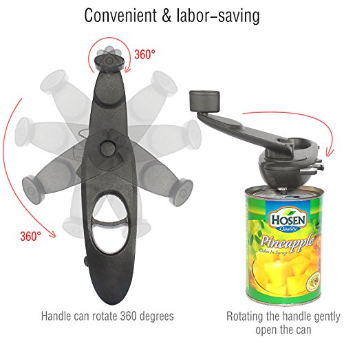 Myner 6 in 1 Multifunktions Dosenöffner aus Edelstahl, die Kappe entfernen von Soda Wasser Flasche, Abreißen Snack Tasche, Flasche cap-remover - 5