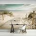 Produktbild ForWall Fototapete Vlies Tapete Design Tapete Moderne Wanddeko Gratis Wandaufkleber Strand VEXXL (312cm. x 219cm.) Photo Wallpaper Mural AMF11597VEXXL Strand Sand Sonne Meer Wasser Ferien Himmel TAPETENKLEISTER INKLUSIV