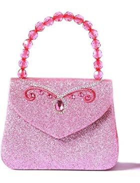 Trullala Glitzer-Handtasche, Kinderhandtasche in rosa