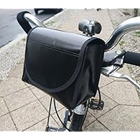 Lenkertasche,schwarz, wasserdicht aus LKW- Plane von TITA BERLIN