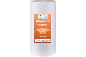iSpring FP15B Cartucho de Repuesto para Filtro de Sedimentos de PP Premium de Alta Capacidad para Toda la Casa, 4.5 x 10 Pulgadas, 1 Unidad (Paquete de 1), Color Blanco