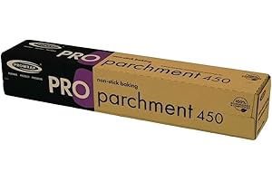 EMBO ProWrap Professional Catering 45cm x 50m Non Stick Baking Parchment Paper Roll, Dispenser Box, Dispensing Pack