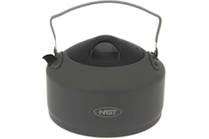 CARP-CORNER Carp Fishing Kettle Folding Handle 1.1 Litre Ideal For Camping Hiking Travel Comes With Case