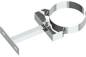TECNOVIS Wandabstandshalter verstellbar 150-250mm für doppelwandige Schornsteine DW mit 200mm Außendurchmesser, aus Edelstahl