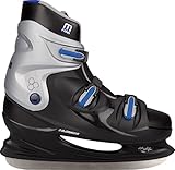 Schwarz Nijdam Eishockey Schlittschuh Hardboot große Größen