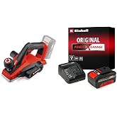 Einhell TE-PL 18/82 Li - Solo, Ak&uuml;l&uuml; Planya + Einhell 18V 4,0 Ah PXC Starter Kit, Ak&uuml; &amp; Şarj Cihazı