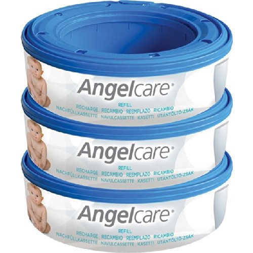 Angelcare Nappy Bin Refill Cassette 3 per pack