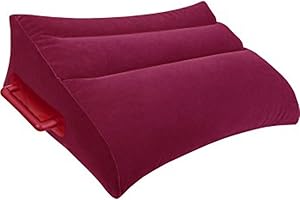 Adam & Eve - Almohada maestra inflable de posturas de color rojo