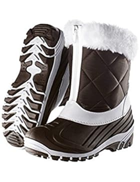 Kinder Mädchen Winterstiefel Gr.33 Farbe: braun/weiß