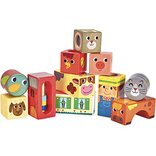Vilac VILAC2102 Farm Musical Blocks