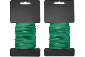 Shintop 3.5mm Plant Ties, 16m Soft Reusable Garden Wire Twist Ties for Climbing Plants, Shrubs, Trees, Vines, Flowers (Green)