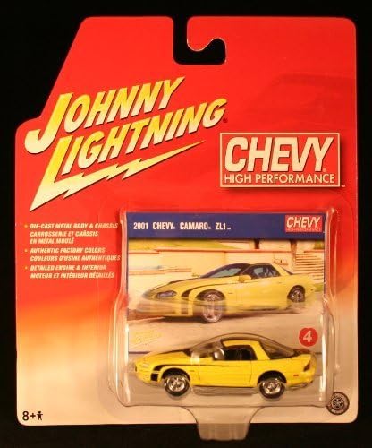 Johnny Lightning Chevy High Performance 2001 Chevy Camaro ZL1 Yellow #4 by RC2