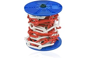 DÖRNER + HELMER D?rner & Helmer Chaîne en plastique 6 m - 10 mm - Rouge/blanc - Chaîne en plastique (6 m/10 mm)