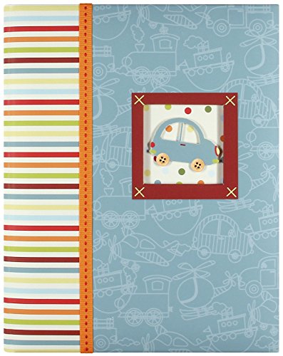 CR Gibson Baby's First Memory Book -- Newborn Baby Gift Set / Keepsake / Baby Journal (Toot Toot)