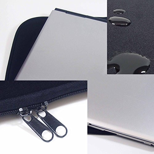 Neopren Schutzhülle Universal Laptoptasche Notebooktasche Neoprenhülle für Notebook (12,1-Zoll) & MacBook (12 Zoll) schwarz - 3