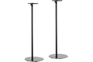 Mywall Lot de 2 Supports pour Haut-parleurs HS18L, compatibles avec Sonos One, Play:1, Sonos One SL - avec Gestion des câbles et matériel de Fixation - Noir