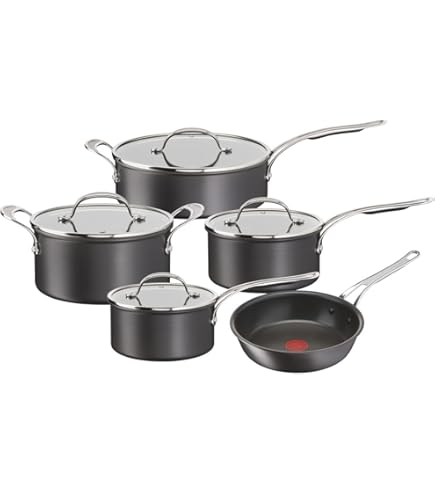 Lot De 3 Poêles Tefal Jamie Oliver - 20/24/28cm - Inox Induction - Antiadhésif Renforcé Titane