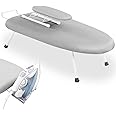 Countertop Ironing Board, Foldable Ironing Board with Ironing Rest Portable Sleeve Ironing Table Top Mini Space Saving Ironing Station Cover T-Leg Heat Resistance Pad for Laundry Travel Dorm Home