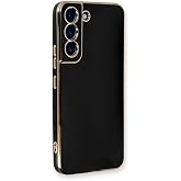 Microsonic Samsung Galaxy S21 i&ccedil;in Kılıf Olive Plated Siyah [Galaxy S21 ile Uyumlu Kılıf - Siyah]