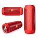 Produktbild GAOWE Professionelle Wasserdichte Outdoor HIFI Spalte Lautsprecher Drahtlose Bluetooth Lautsprecher Subwoofer Sound Box Unterstützung FM Radio TF Mp3 Player Handy,Red