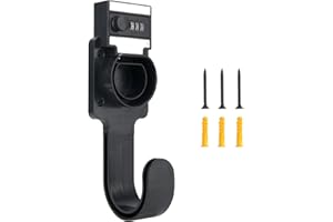 Umelee Type 2 EV Charger Holder with Hook, EV Cable Tidy with Combination Lock, EV Cable Holder Wall Mount for IEC 51296-2 Plugs, Weatherproof Charging Cable Organizer for Most EU EV Vehicles