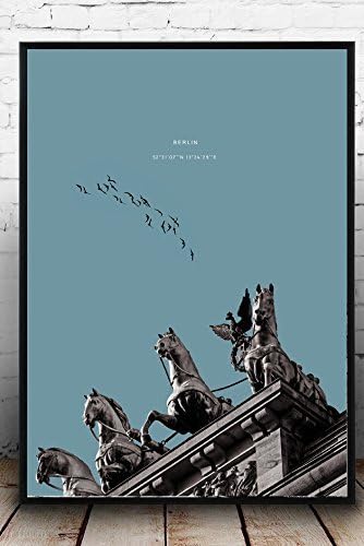 Berlin Poster printing. Brandenburg Gate. Monuments. Wall art. Abstract art. Modern scandinavian print. Minimalist wall decor. Home decor. Gift idea. Scandinavian style. Nordic Style.