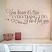 Produktbild yiyiyaya Alles was ich für Sie tun Wandaufkleber Kunst Zitat Startseite Dekorative Sofa Hintergrund Vinyl Aufkleber Wandbild Schriftzug Aufkleber 147x57 cm