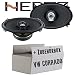 Produktbild VW Corrado Heck - Hertz DCX 460.3-10cm x 15cm (4x6 Zoll) Oval Koax Lautsprecher - Einbauset