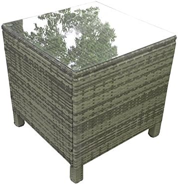 Morocco Rattan Square Coffee Table in Soft Green