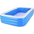 TDOO Inflatable Swimming Pool- Kiddie Pool 71" X 55" X 23",Durable and Thickened Design for Kids,Toddlers and Adults, Ideal for Our, Garden, Backyard (180 * 140 * 60cm)