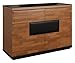 Produktbild Kommode / Sideboard "Postira" 40, Farbe: Walnuss / Schwarz, teilmassiv - Abmessungen: 122 x 86 x 51 cm (B x H x T)