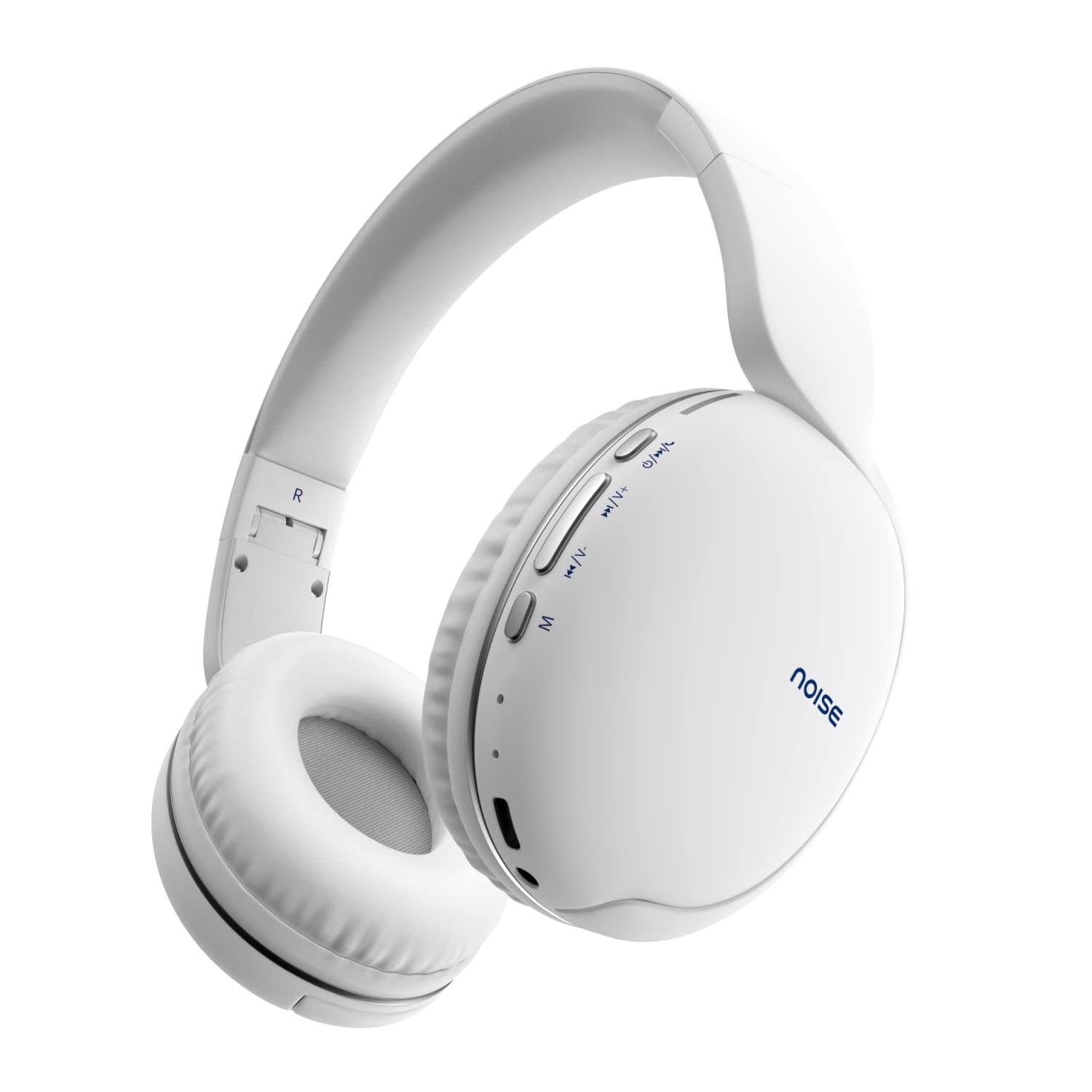 Noise Two Wireless On-Ear Headphones with 50 Hours Playtime, Low Latency(up to 40ms), 4 Play Modes, Dual Pairing, BT v5.3 (Calm White)