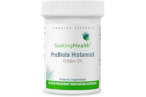 ProBiota HistaminX | 60 Vegetarian Capsules | Probiotic Blend - 10 Billion CFUs per Serving | Physician-Formulated | Seeking Health