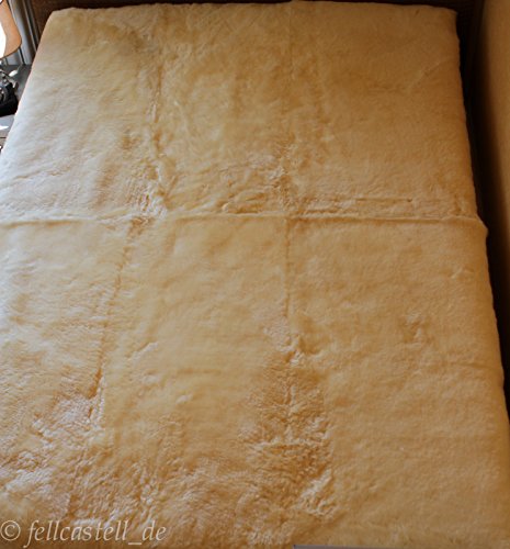Lammfell Bettauflage Betteinlage Unterbett med. Gerbung 200 x 140 cm ganze Lammfelle - 6