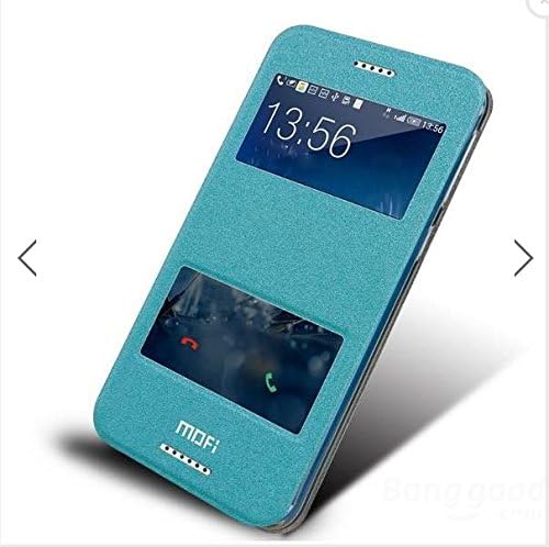 MOFI Premium PU Leather Window Flip Cover Case with Stand for HTC Desire 820 / 820s (Sky Blue)