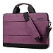 Produktbild LHJ 13.3-15.6-Zoll-Laptoptasche Mehrschichtige Aktentasche Nylonhandtasche Kurze Umhängetasche Aus Plüschschutz,Purple,15.6inches