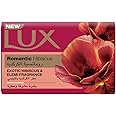 LUX Bar Soap for fragrant glowing skin, Romantic Hibiscus, with Exotic Hibiscus and Elemi Fragrance, 170g