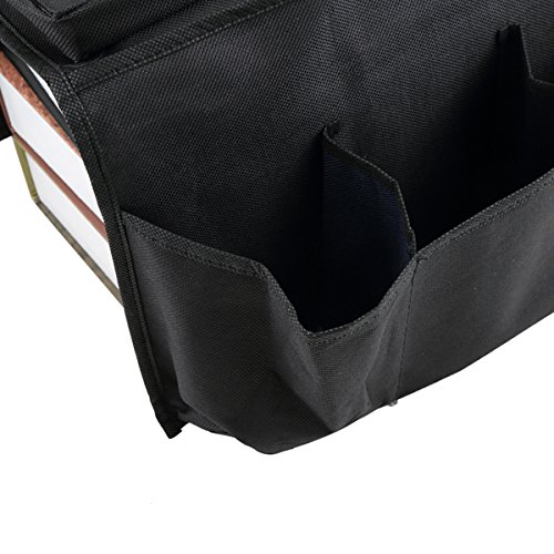 OUNONA Armrests organizer, sofa butler with integrated tray, 6 pockets, foldable, polyester - 4