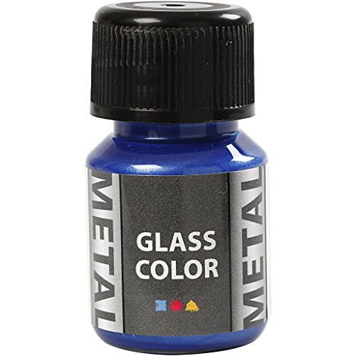 Creativ Company Glasfarbe Metal, 35 ml, Blau