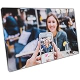 Personalised | Personalised Family Picture Photo Print Wall Art | framed canvas Prints from Photos Photo Canvas Print Custom Large Box Printing ready to hang 16x16 Inch