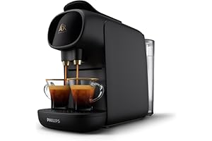 Philips L'OR Barista Sublime Capsule Coffee Machine, Double Shot, 1 or 2 Cups, Full Coffee Menu, Black (LM9012/60)