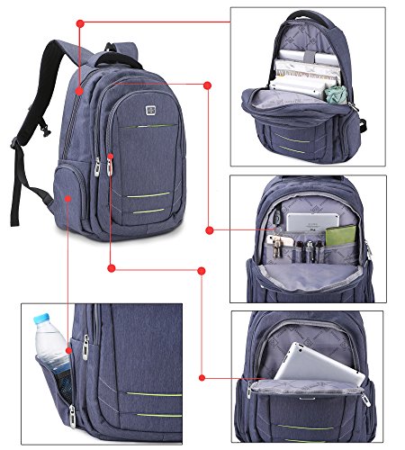 KSK KAISHEK Wasserdichte Laptop Rucksack Business Trip Computer Bag Leichte Reise Daypack Fit 15 6 Zoll Laptop