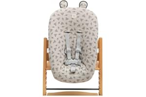 FUN*DAS BCN Fundas BCN ® - Funda para trona Stokke Tripp Trapp ® Newborn Set 2023 y anteriores - Algodón extrasuave - Estampado Étnico