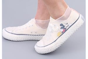 ANGELKISS NC 1 par de Fundas Impermeables de Silicona Reutilizables para Zapatos Impermeables de Silicona Resistentes al Agua para Zapatos de Lluvia para Exteriores, para Mujeres, Hombres, niños, Adolescentes